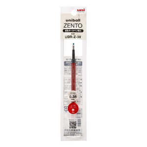 三菱えんぴつ uniball ZENTO(ユニボールゼント) 替芯 0.38mm 赤 UBRZ38.15 三菱えんぴつ uniball ZENTO(ユニボールゼント) 替芯 0.38mm 赤 UBRZ38.15