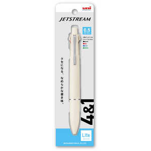 三菱えんぴつ ジェットストリーム4&1 0.5mm(Lite touch ink搭載) メローホワイト 1P MSXE5LS51P.1 三菱えんぴつ ジェットストリーム4&1 0.5mm(Lite touch ink搭載) メローホワイト 1P MSXE5LS51P.1