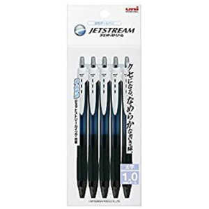 三菱えんぴつ ジェットストリーム スタンダード 黒 (ボール径:1.0mm) 5本セット SXN150105P 三菱えんぴつ ジェットストリーム スタンダード 黒 (ボール径:1.0mm) 5本セット SXN150105P