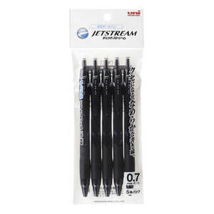 三菱えんぴつ ジェットストリーム スタンダード 黒(ボール径:0.7mm)5本セット SXN150075P.24 三菱えんぴつ ジェットストリーム スタンダード 黒(ボール径:0.7mm)5本セット SXN150075P.24