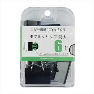 ミツヤ ダブルクリップ特大 6本 BX3DBC41 ミツヤ ダブルクリップ特大 6本 BX3DBC41