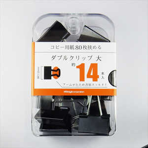 ミツヤ ダブルクリップ大 14本 BX3DBC32 ミツヤ ダブルクリップ大 14本 BX3DBC32
