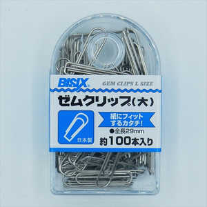ミツヤ ゼムクリップ大 100本入 BX1GM1 ミツヤ ゼムクリップ大 100本入 BX1GM1