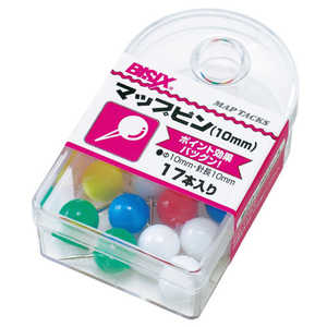 ミツヤ マップピン#105色込17本 BX1-7-AS ミツヤ マップピン#105色込17本 BX1-7-AS