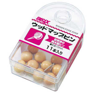 ミツヤ ウッドマップピン#10 11本 BX1-7-WD ミツヤ ウッドマップピン#10 11本 BX1-7-WD