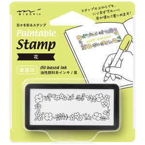 デザインフィル スタンプ 浸透印 ハーフ 花柄 35505006 デザインフィル スタンプ 浸透印 ハーフ 花柄 35505006