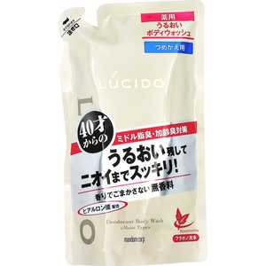 マンダム 薬用デオドラントボディウォッシュ うるおいタイプ つめかえ用 380ml LUCIDO(ルシード) 