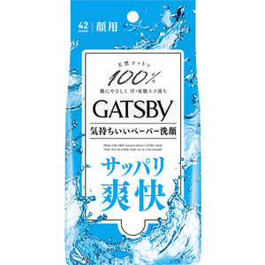 マンダム GATSBY(ギャツビー)フェイシャルペーパー (徳用タイプ) 42枚 爽快 マンダム GATSBY(ギャツビー)フェイシャルペーパー (徳用タイプ) 42枚 爽快