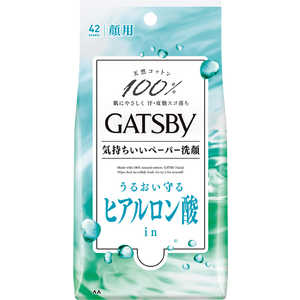 マンダム GATSBY(ギャツビー)フェイシャルペーパー モイストタイプ (徳用タイプ) 42枚 ヒアルロン酸 マンダム GATSBY(ギャツビー)フェイシャルペーパー モイストタイプ (徳用タイプ) 42枚 ヒアルロン酸