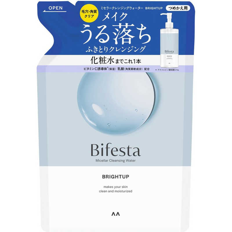 マンダム マンダム Bifesta(ビフェスタ)ミセラークレンジングウォーター ブライトアップ つめかえ用 360ml  