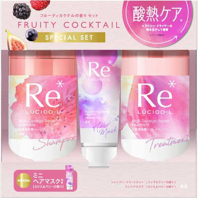 ルシードエル シャンプー　トリートメント　ヘアマスク質感再整 サンリオ 質感再整シリーズからサンリオキャラクターデザインのセットが