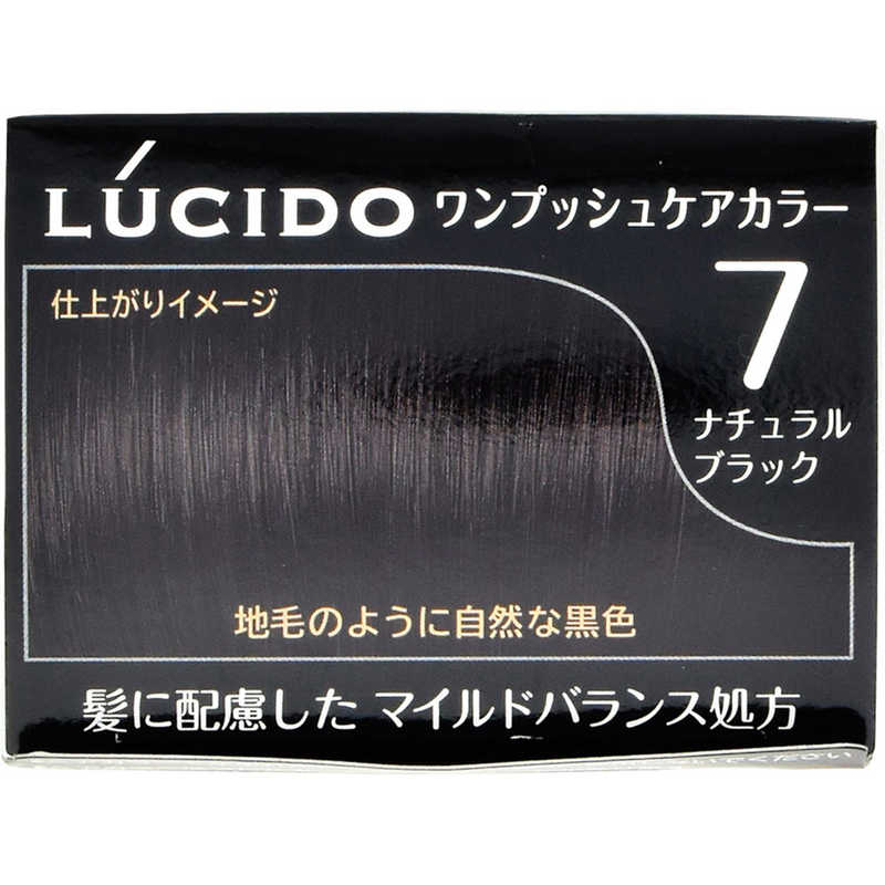 マンダム マンダム LUCIDO(ルシード) ワンプッシュケア カラーナチュラルブラック 〔カラーリング剤〕  