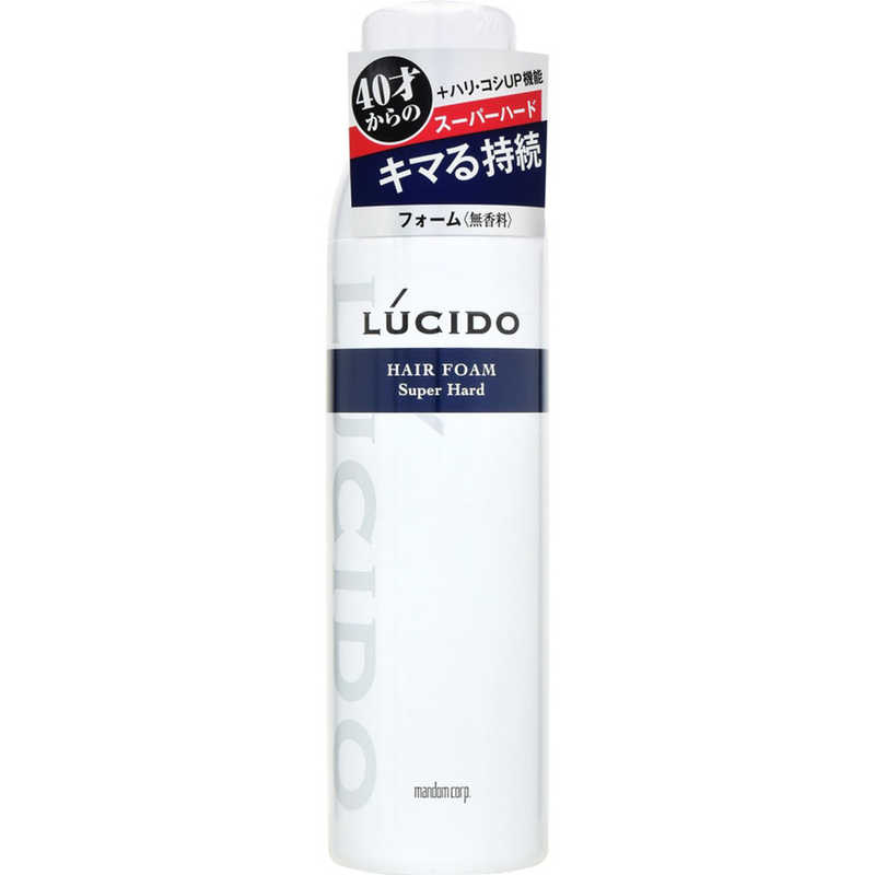 マンダム マンダム LUCIDO(ルシード) ヘアフォーム スーパーハード(185g) 〔スタイリング剤〕  