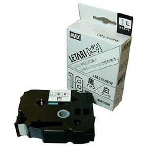 マックス ラベルプリンタ ビーポップミニ ラミネートテープ LETARI(レタリテープ) 白 LML518BW
