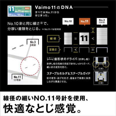 マックス (ホッチキス)冊子製本中とじバイモ11ロングホワイト11号針 HD