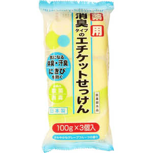 マックス 薬用エチケット石けん 100g×3個入 エチケットセッケン3コイリ