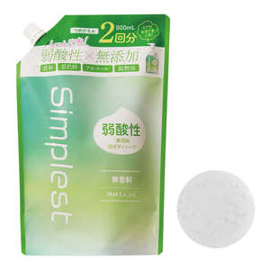 マックス Simplest 弱酸性無添加泡ボディソープ 詰替2回分 800ml マックス Simplest 弱酸性無添加泡ボディソープ 詰替2回分 800ml