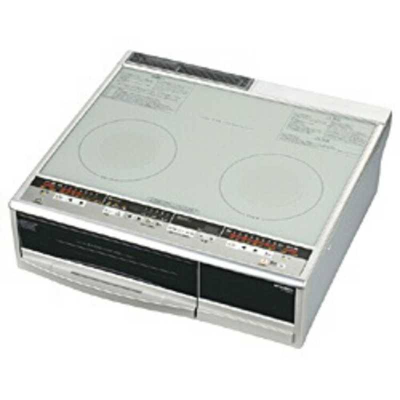 CS-T321HNSR T321Hシリーズ 三菱 IH調理器 プレミアムシルバー IHクッキングヒーター バリエ びっくリングIH 専用天ぷら鍋付属  対流煮込み加熱 ビルトイン 3口IH 幅60cm グリルディッシュ IHヒーター