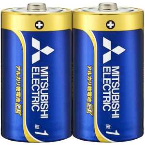 三菱　MITSUBISHI ｢単1形乾電池｣2本 アルカリ乾電池｢アルカリEX｣ LR20EXD/2S