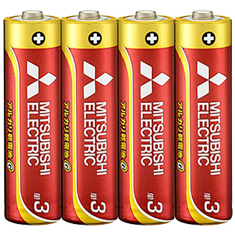 三菱　MITSUBISHI 三菱　MITSUBISHI 単3電池 [4本/アルカリ] LR6GD/4S LR6GD/4S