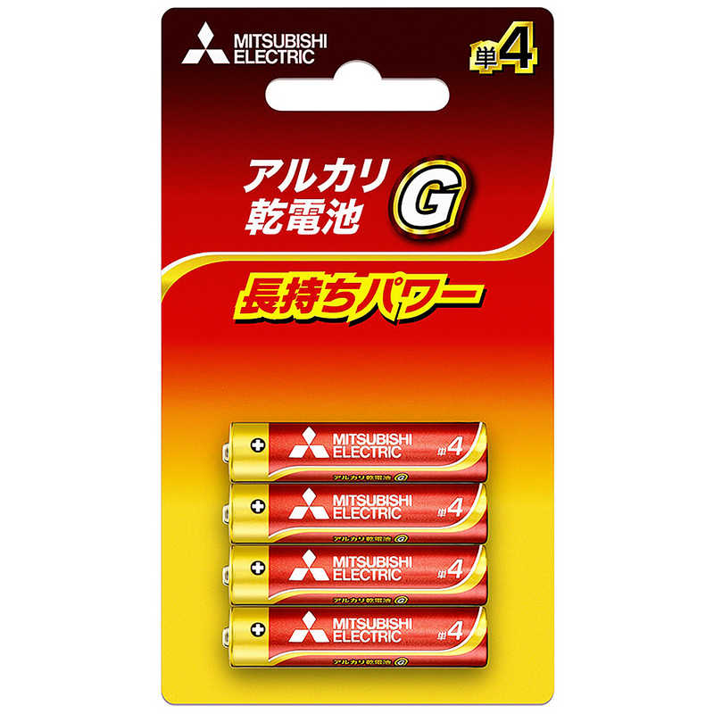 三菱　MITSUBISHI 三菱　MITSUBISHI 単4電池 [4本/アルカリ] LR03GD4BP LR03GD4BP