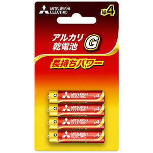 三菱　MITSUBISHI 単4電池 [4本/アルカリ] LR03GD4BP