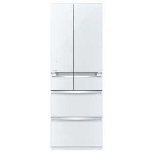 三菱　MITSUBISHI 6ドア冷蔵庫 （470L）「置けるスマート大容量 WXシリーズ」クリスタルホワイト MRWX48Z_W