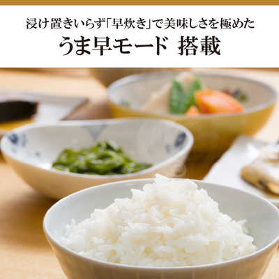 三菱 MITSUBISHI 炊飯器 5.5合 炭炊釜 IH 月白 NJ-VXD10-W の