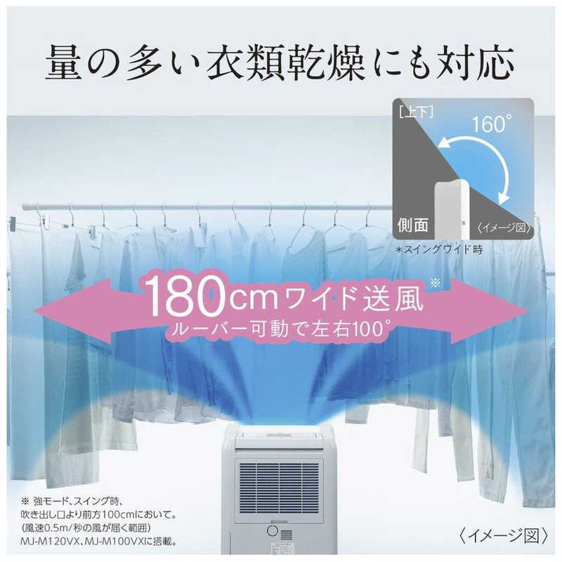 三菱　MITSUBISHI 三菱　MITSUBISHI 除湿機 サラリ コンプレッサー方式 木造15畳まで 鉄筋30畳まで MJ-M120VX-W MJ-M120VX-W