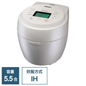 三菱　MITSUBISHI 炊飯器 5.5合 本炭釜 紬 IH 白真珠 NJ-BW10G-W