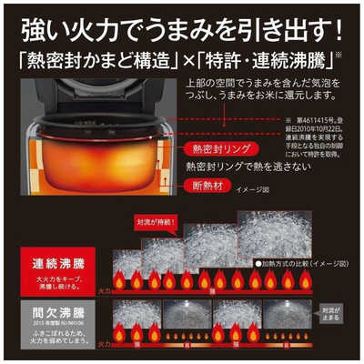 三菱 MITSUBISHI 【アウトレット】炊飯器 5.5合 炭炊釜 IH 月白 NJ