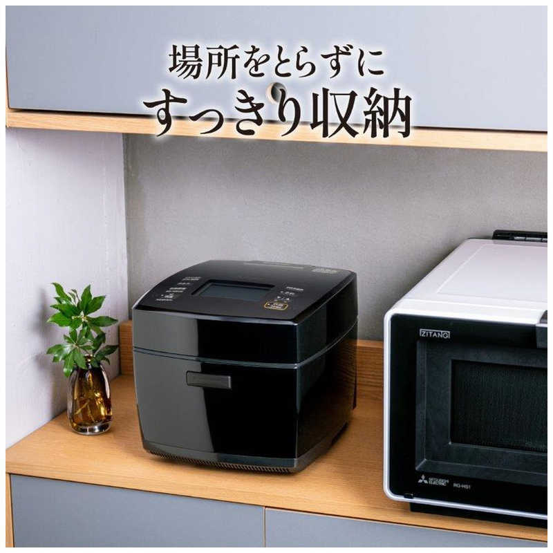 三菱 MITSUBISHI 【アウトレット】炊飯器 5.5合 炭炊釜 IH 黒曜 NJ-VP10G-B の通販 - カテゴリ：冷蔵庫・キッチン