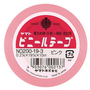ヤマト ビニールテープピンク19mm幅 NO200193 ヤマト ビニールテープピンク19mm幅 NO200193