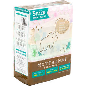 カルタス MOTTAINAIソフトパックティッシュ200W5P カルタス MOTTAINAIソフトパックティッシュ200W5P