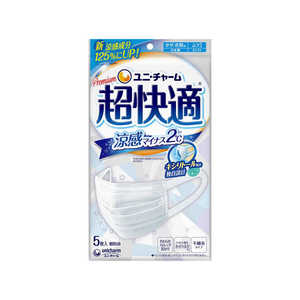 ユニチャーム 超快適マスク涼感マイナス2℃ふつう5枚 チヨウカイテキリヨウフツウ5