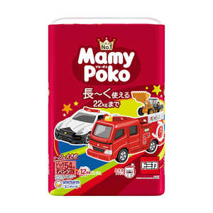 ユニチャーム マミーポコパンツB54枚 トミカ・プラレール 