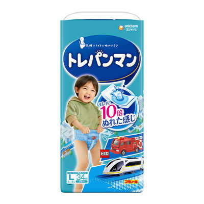 ユニチャーム トレパンマンブルーL 34枚 の通販 - カテゴリ：日用品 