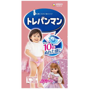 ユニチャーム トレパンマンピンクL 34枚 