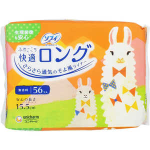 ユニチャーム ソフィ ふわごこち 快適ロング 無香料 56枚入 ユニチャーム ソフィ ふわごこち 快適ロング 無香料 56枚入
