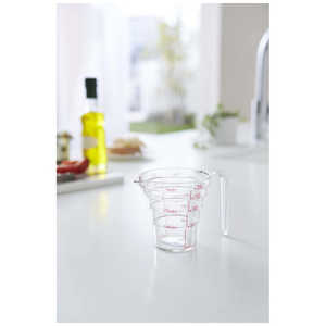 山崎実業 段々計量カップ200ml(Dandan Measuring Cup) クリア 02697