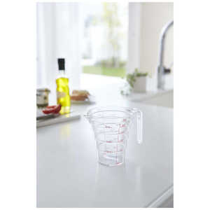 山崎実業 段々計量カップ500ml(Dandan Measuring Cup) クリア 2698