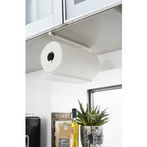 山崎実業 片手でカット戸棚下キッチンペーパーホルダーL(Kitchen Paper Holder) ホワイト 03298 山崎実業 片手でカット戸棚下キッチンペーパーホルダーL(Kitchen Paper Holder) ホワイト 03298