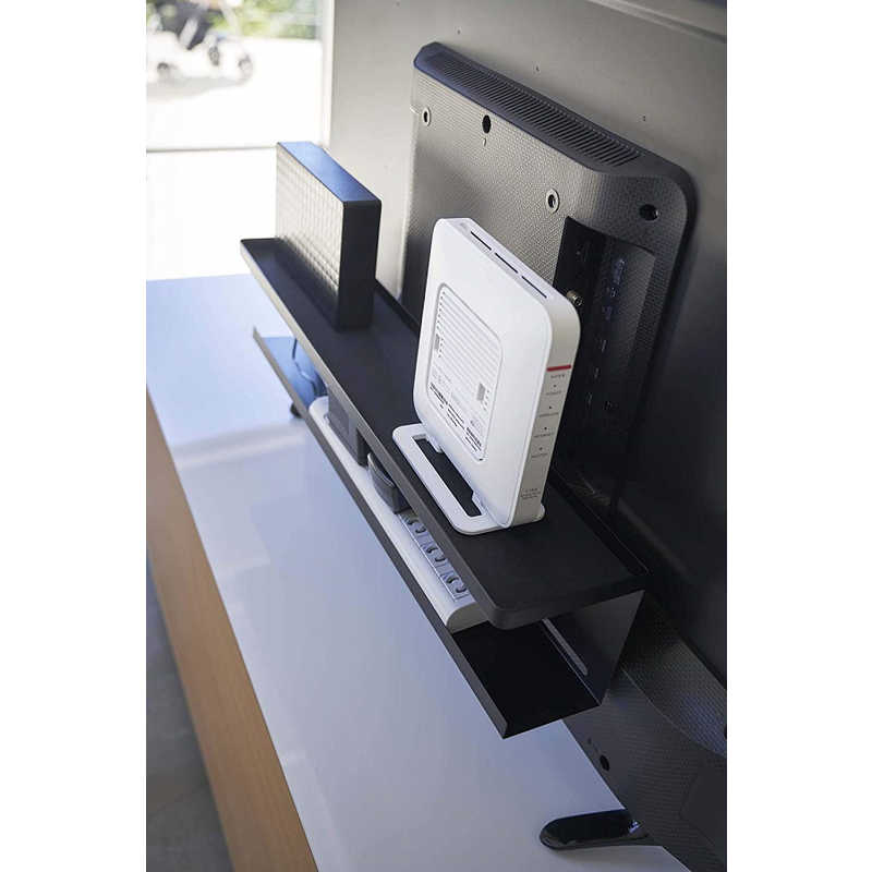 山崎実業 スマート テレビ裏収納ラック ブラック ブラック 4484 の通販 カテゴリ テレビ レコーダー 山崎実業 家電通販のコジマネット 全品代引き手数料無料