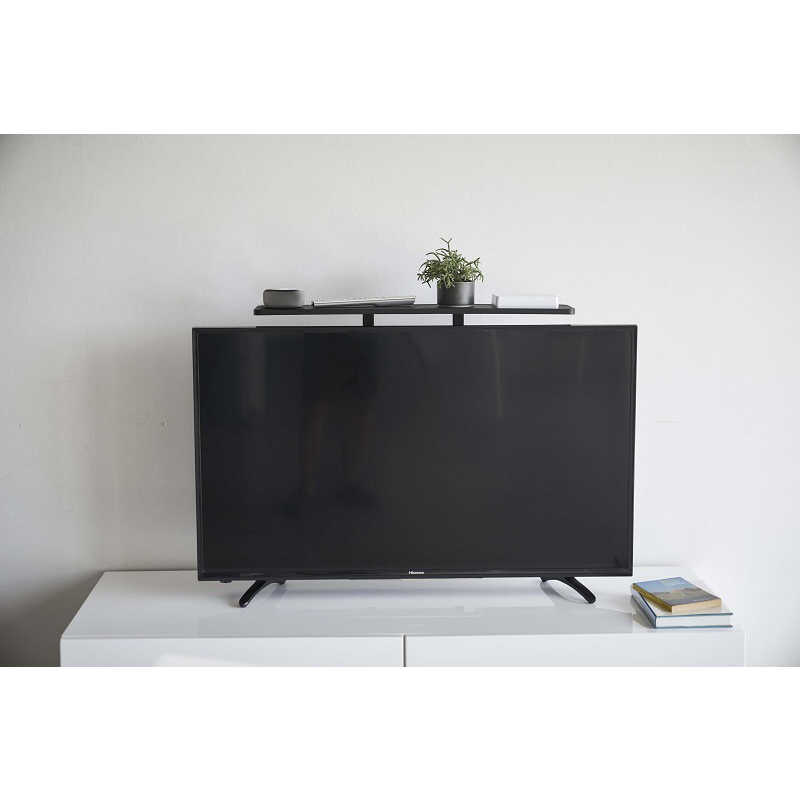山崎実業 山崎実業 スマート テレビ上&裏ラックワイド ブラック ブラック 4883 4883