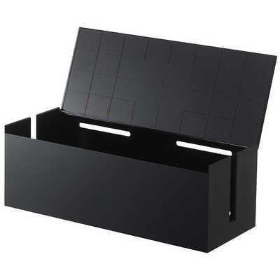 山崎実業 スマート テレビ裏ケーブルボックス ブラック ブラック 4988