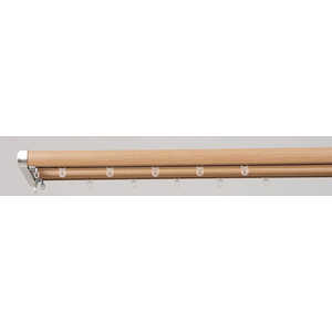 フルネス 装飾レール ロアール 2m用(120-200cm) ダブル 木目ミディアム フルネス 装飾レール ロアール 2m用(120-200cm) ダブル 木目ミディアム