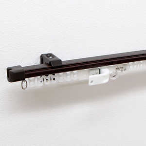 フルネス 伸縮カーテンレール クロスライド 2m用(110-200cm) シングル ダークウッド フルネス 伸縮カーテンレール クロスライド 2m用(110-200cm) シングル ダークウッド