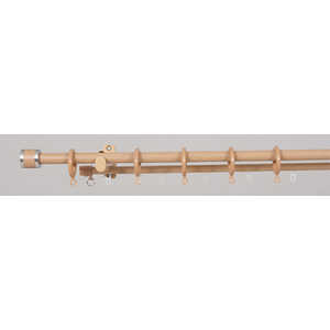 フルネス 装飾レール フェスタ 2m用(100-200cm) ダブル 木目ミディアム フルネス 装飾レール フェスタ 2m用(100-200cm) ダブル 木目ミディアム