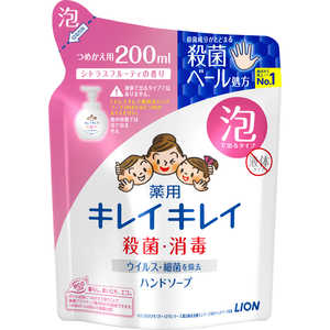 LION キレイキレイ 薬用泡ハンドソープ つめかえ用 200ml LION キレイキレイ 薬用泡ハンドソープ つめかえ用 200ml