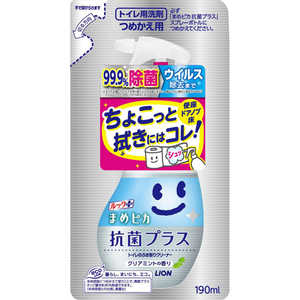 LION ルック まめピカ 抗菌プラス トイレのふき取りクリーナー つめかえ用 190ml 